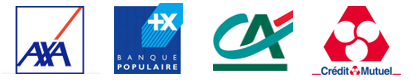Logo banques partenaires de Tipi Portage